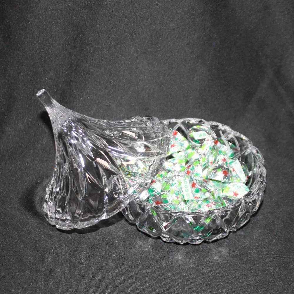 Hersheys Kisses Lead Crystal Candy Dish - Picture 5 of 11